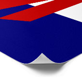 レッドシルボーツ海軍とホワイトストライププリントポスター ポスター (角)