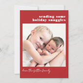 レッドシンプルと救助がスナグルズを送る シーズンカード (正面)