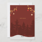 レッドシンプルサンタカートゥーンメリークリスマス シーズンカード (裏面)