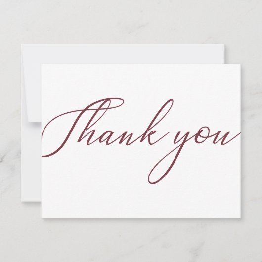 レッドシンプルモダンビジネスパッケージサンキューカード サンキューカード (正面)