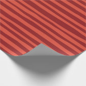 レッドシンプルモダンホリデークリスマス ラッピングペーパー (角)