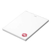 レッドシークイングリッターパーソナライズされたLipsメモ帳 ノートパッド (回転)