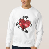 レッドシークセーフティピンメンズスウェットシャツ スウェットシャツ (正面)