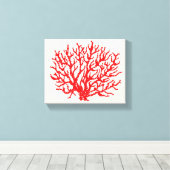 レッドシーコーラルウォールアート キャンバスプリント (インサイチュ (ウッドフロア))