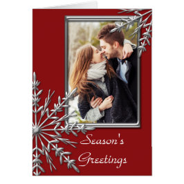 レッドシーズンの挨拶模様の銀色の雪