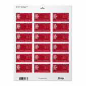 レッドシーズンズグリーティング住所 シール (フルシート)