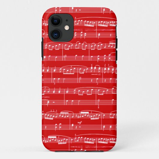 レッドシート音楽 Case-Mate iPhoneケース (裏面)