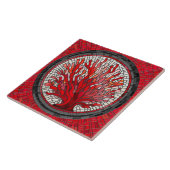 レッドシーファンコーラルモザイクアート タイル (側面)