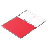 レッドシーホースイラストレーションシーライフ名ミニマリスト ノートブック (左側)