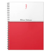 レッドシーホースイラストレーションシーライフ名ミニマリスト ノートブック (正面)