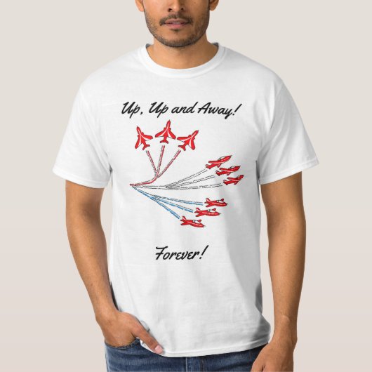 レッドジェット機Tシャツ Tシャツ (正面)