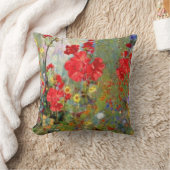 レッドジェラニウムズガ絵画ーデンズ クッション (ブランケット)