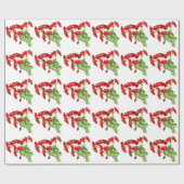 レッドジェラニウムフラワーフローラデザイン ラッピングペーパー (フラット)