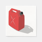 レッドジェリカン紙ナプキンス スタンダードカクテルナプキン (正面)