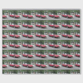 レッドジャガーEタイプカブリオレ ラッピングペーパー (フラット)