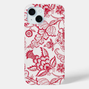 レッドジャコビーンプリント iPhone 15ケース