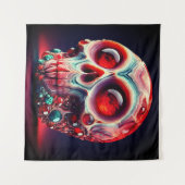 レッドジュエリドゲーデスカル タペストリー (正面(横))