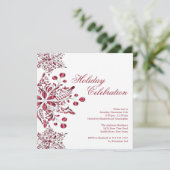 レッドジュファンシーエルスノーフレークズホリデーパーティ 招待状 (スタンド正面)