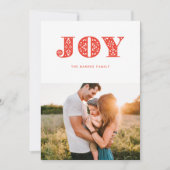 レッドジョイスウェーデンダラスタイルフォトホリデーカード シーズンカード (正面)