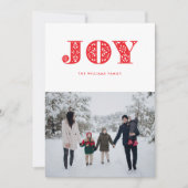 レッドジョイスウェーデンダラホースフォトホリデーカード シーズンカード (正面)