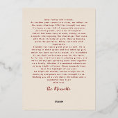 レッドジョイドホリデーフォークイラストレーション 箔シーズンカード (裏面)