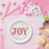 レッドジョイニューイヤーカスタムパーティー ペーパープレート (パーティー)