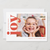 レッドジョイホリデーカード シーズンカード (正面)