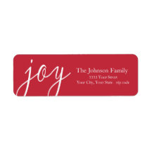 レッドジョイ差出人住所ラベル