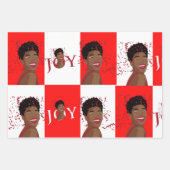 レッドジョイ紙吹雪ラッピング紙フラットシート ラッピングペーパーシート (正面2)