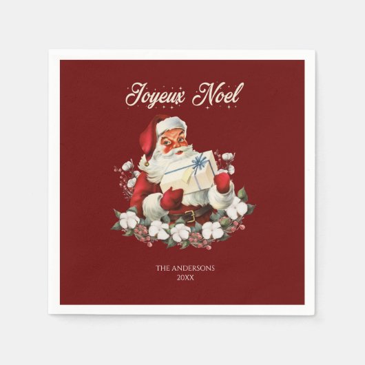 レッドジョユーヌール スタンダードカクテルナプキン (正面)