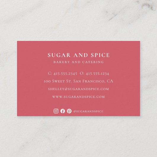 レッドジンガムの名刺 名刺 (裏面)