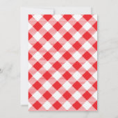 レッドジンガムI do BBQリハーサルディナー招待状 招待状 (裏面)