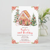 レッドジンジャーブレッドハウスバースデーパーティー 招待状 (スタンド正面)