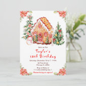 レッドジンジャーブレッドハウスバースデーパーティー 招待状 (スタンド正面)