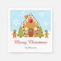 レッドジンジャーブレッド飾ハウスのクリスマスパーティー