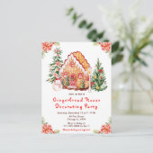 レッドジンジャーブレッ飾ドハウスパーティー ポストカード (スタンド正面)