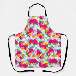 レッドスイカイエローレモン熱帯産 エプロン