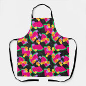 レッドスイカイエローレモン熱帯産 エプロン (正面)