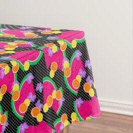 レッドスイカイエローレモン熱帯産 テーブルクロス