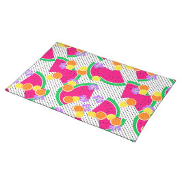 レッドスイカイエローレモン熱帯産 ランチョンマット