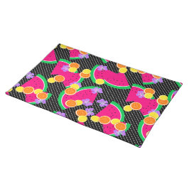 レッドスイカイエローレモン熱帯産 ランチョンマット