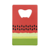 レッドスイカスライスクレジットカードボトルオープナー クレジットカード栓抜き (裏面)