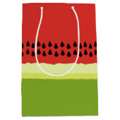 レッドスイカスライス抱き枕 ミディアムペーパーバッグ (正面)