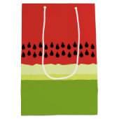 レッドスイカスライス抱き枕 ミディアムペーパーバッグ (裏面)