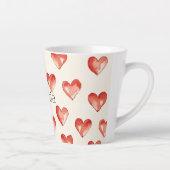 レッドスウィートハートバレンタインデー カフェラテマグ (右)