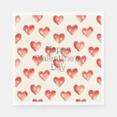 レッドスウィートハートバレンタインデー スタンダードランチョンナプキン (正面)