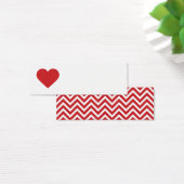 レッドスウィートハート&シェブロンギフトラベル (デスク)