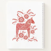 レッドスウェーデンダラホース名前をカスタムする ノートブック (裏面)