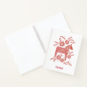 レッドスウェーデンダラホース名前をカスタムする ノートブック (内部)