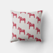 レッドスウェーデンホーススカンジナビアアートホリデー クッション (裏面)